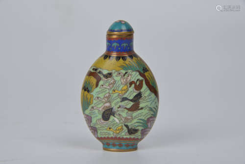 Cloisonné snuff bottle