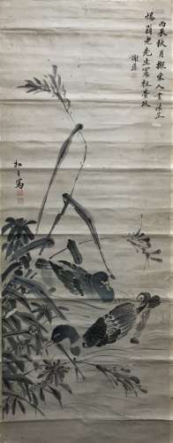Chinese Scroll Painting,Song Chun