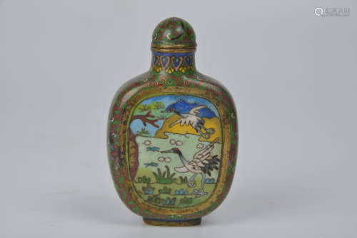 Cloisonne snuff bottle