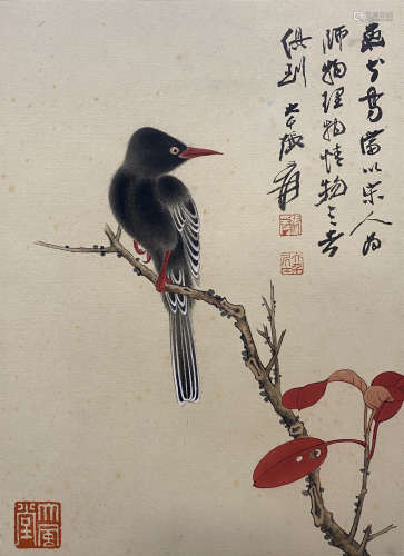 Zhang Daqian, Flowers and Birds in Brushwork, Mirror Core