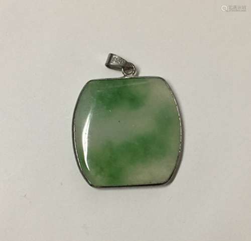 Chinese Carved Jadeite Pendant