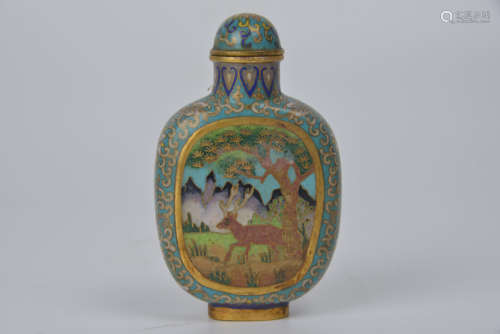 Cloisonné snuff bottle