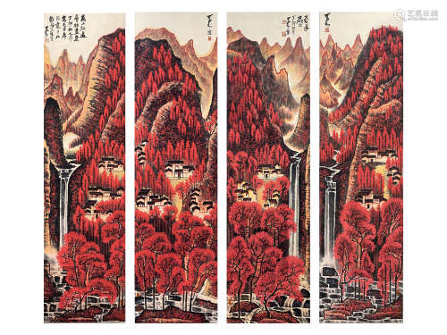 Li Keran, Four Panels
