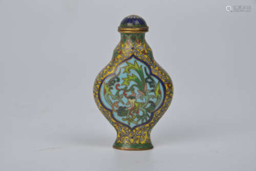 Cloisonné snuff bottle