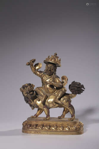 Bronze gilt vajra hand Bodhisattva