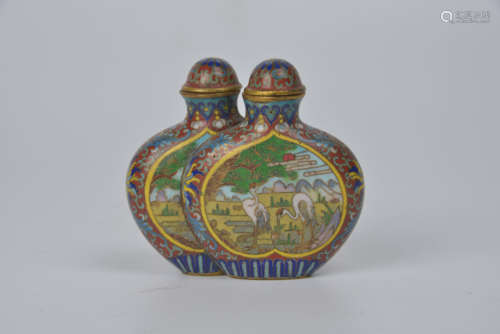 Cloisonné snuff bottle