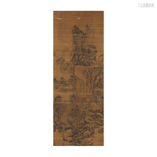 Silk scroll Wang Hui: Landscape painting
