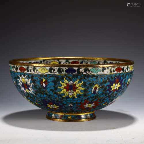 Qing Dynasty Cloisonne bowl