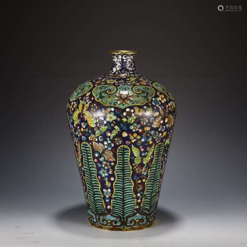 Qing Dynasty Cloisonne plum vase