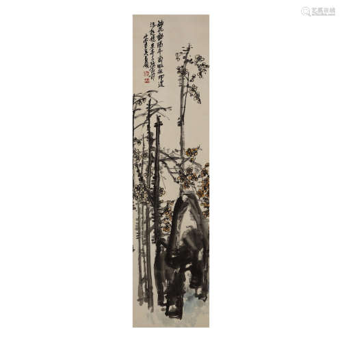 Paper paint Wu Changshuo: Plum blossom