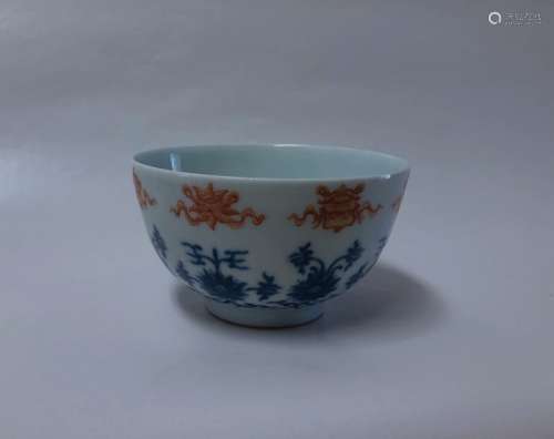 Chinese Porcelain Blue And Red Bowl
