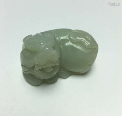 Chinese Carved Jade Foo Dog