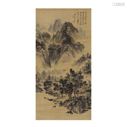 Huang Binhong: Mountain dwelling map