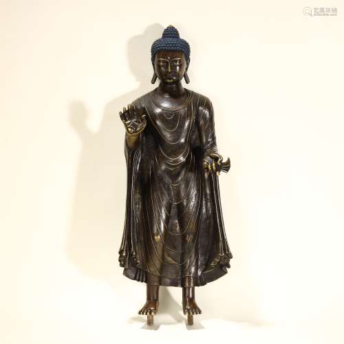 Alloy Bronze Buddha Statue,Qing Dynasty