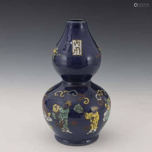 Ming Dynasty enamel gourd bottle