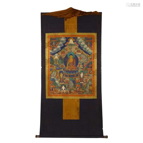 Qing Dynasty Gilded Thangka