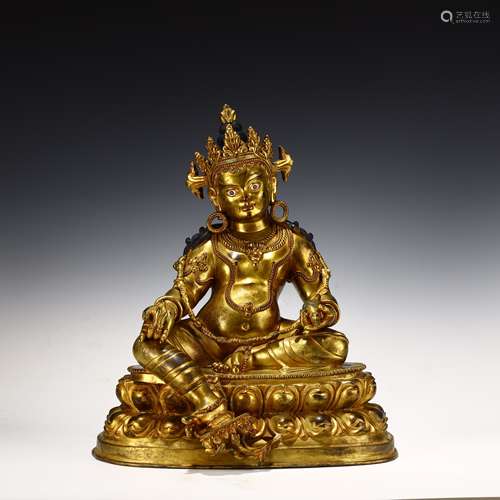 Gilt Bronze Buddha Statue,Qing Dynasty