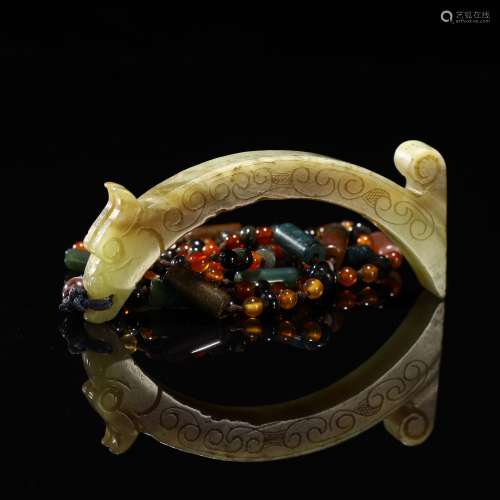 Ancient Jade dragon pendant