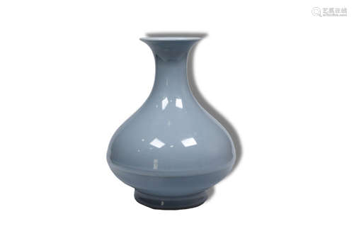 A Blue Glazed Porcelain Vase