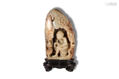 A Lohan Jade Figure Ornament