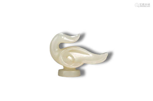 A Jade Bird Figure Ornament