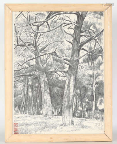 Wu Guanzhong, tree