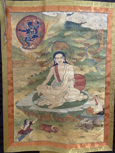 18th,Painted thangka