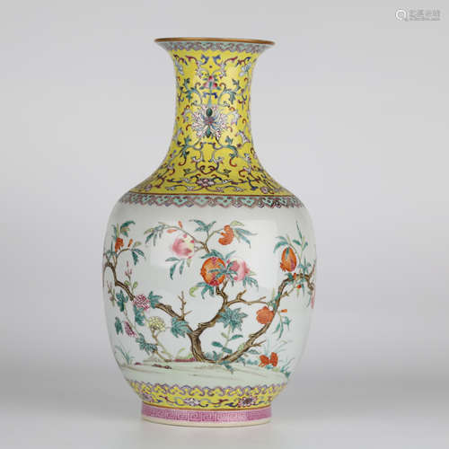 Daoguang Pastel Vase