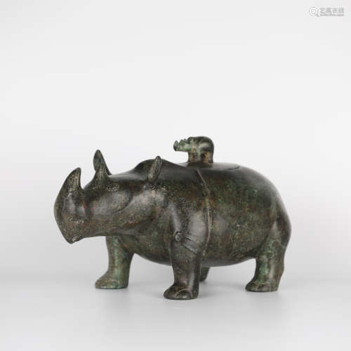 Han,Bronze rhino
