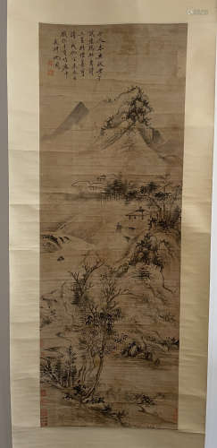 Shen Zhou, landscape map