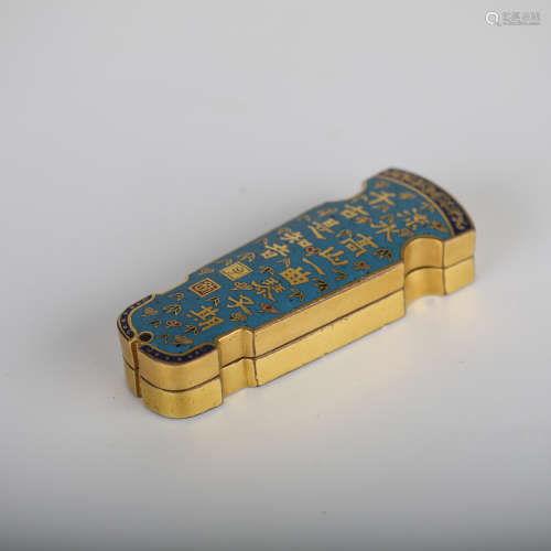 18th,Cloisonne poetry piano box
