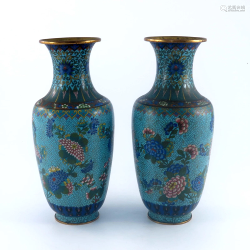 A pair of late 19th Century Chinese cloi