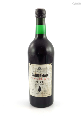 Sandeman Vintage Port 1970, one bottle