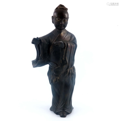 An antique Chinese provincial bronze stu