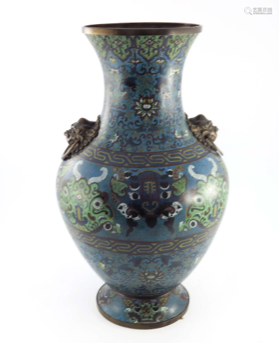 A large 19th Century Chinese cloisonne b