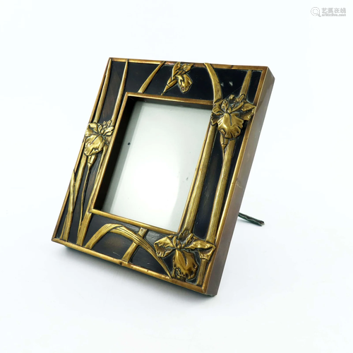 An Art Nouveau easel photograph frame, c