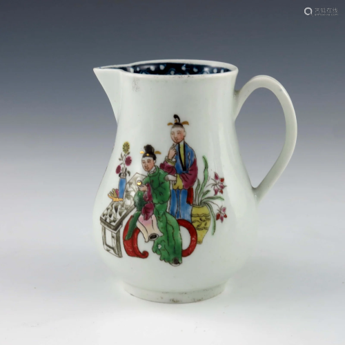 A Worcester polychrome jug, circa 1770,