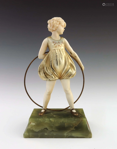 Ferdinand Preiss, Hoop Girl, an Art Deco