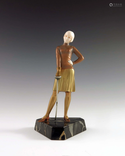 Ferdinand Preiss, Fencer, an Art Deco co