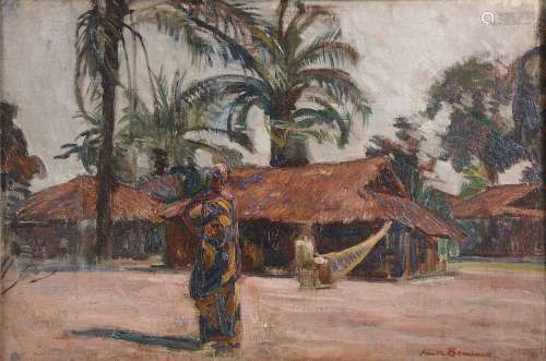 Émile Marie BEAUME (Pézenas, 1888 - Paris, 1967).Femme afric...