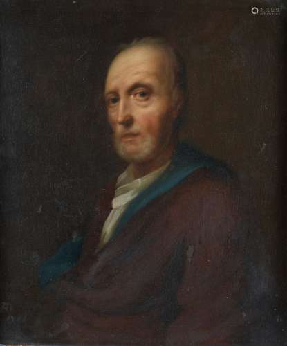 Balthasar DENNER (Altona, 1685 - Rostock, 1749).Portrait d'h...