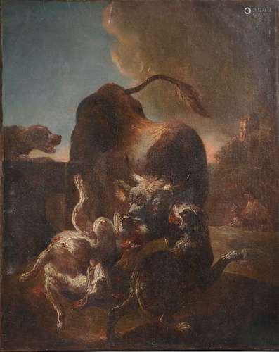 Attribué à Cajetan ROOS dit Gaetano da ROSA (1690-1770).Taur...