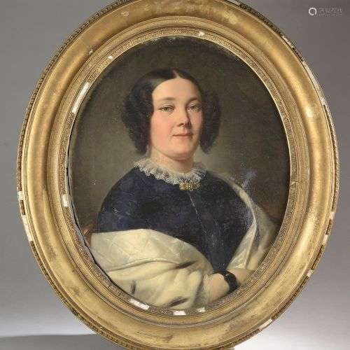 École française du XIXe siècle.Portrait de Madame Caroline-V...