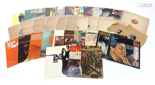 Vinyl LP's and singles including Ella Fitzgerald and