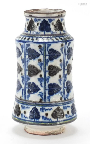 Turkish pottery Albarello vase hand pain...