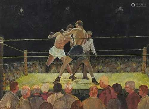 John Vauxall - Boxers in the ring, Tunney V Dempsey,