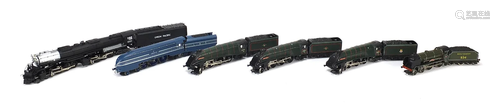 Six Hornby and Rivarossi 00 gauge locomotives with