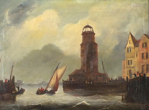 Attributed to Frederick Calvert - French port with
