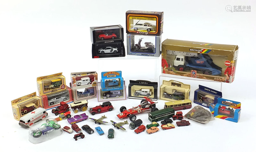 Diecast and other vehicles including Schuco Audi R8