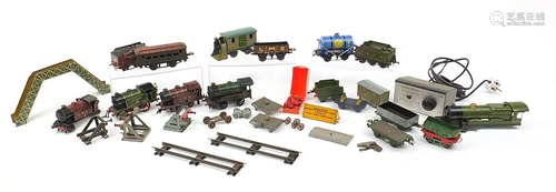 Predominantly 0 gauge tinplate model railway, some